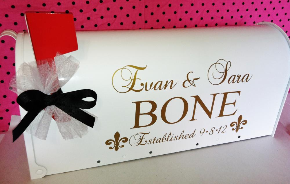 Personalized Wedding Mailbox--card Holder