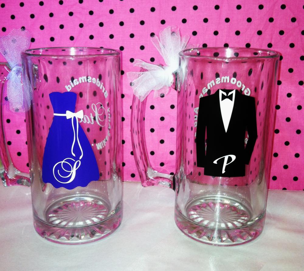 Classy Dress Or Tuxedo Mugs. Great For Your Wedding Party.set Of 12
