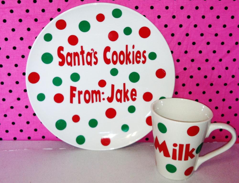 Personalized Cookies & Milk For Santa Set