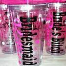 Set Of 8 Personalized Acrylic Cups With Lids And..