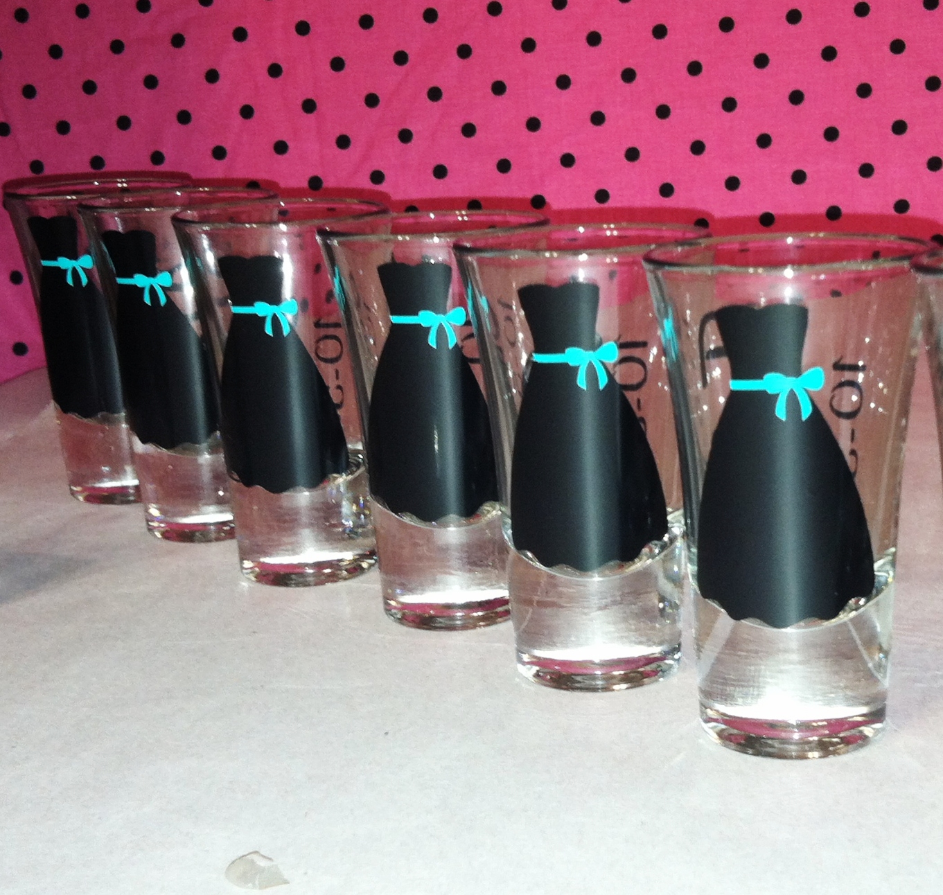 14 Personalized Shot Glasses.great For Bachelorette And Wedding Parties. Dress, Tux Or Mustach